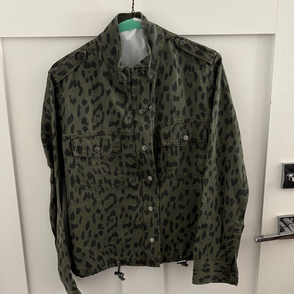 Rails Olive leopard camo Print Jacket